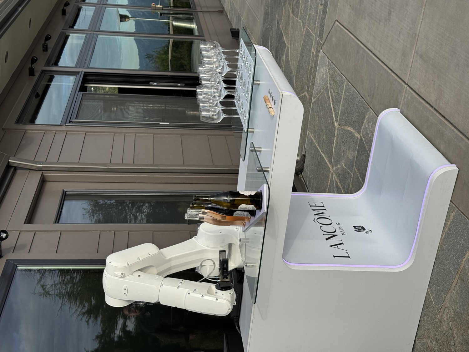 RoboBar robotic bartender custom-branded for a Lancôme luxury event in California